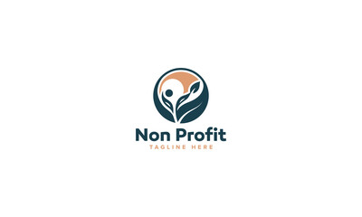 Innovative Charity Logo Vector Design, Nonprofit Logo Collection for Community Care