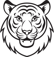 Fototapeta premium tiger-mascot-graphic Adobe Halloween Mask of a Tiger Illustrator Artwork