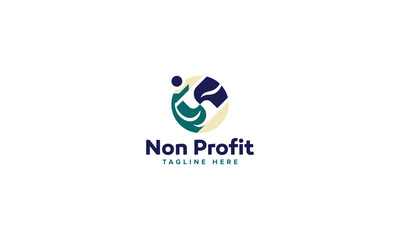 Innovative Charity Logo Vector Design, Nonprofit Logo Collection for Community Care