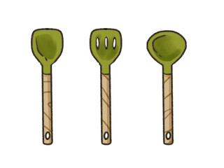 キッチンツール＿ターナー、ヘラ、お玉