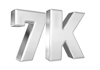 7K Follow Silver Number 