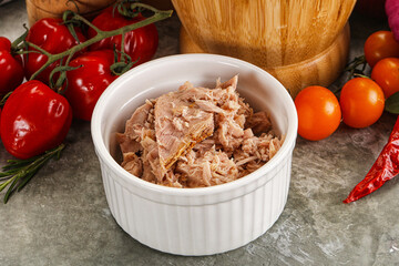 Canned tuna fish for salad