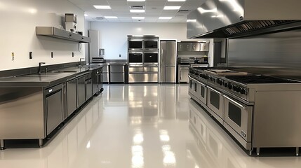 Modern Stainless Steel Commercial Kitchen Design