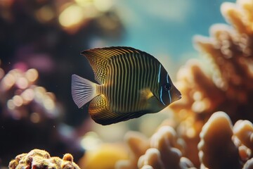 Young sailfin tang Zebrasoma velifer