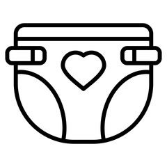 diaper single icon