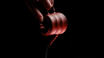 An Elegant Gavel is held firmly in hand Symbolizing Justice and Authority in Society