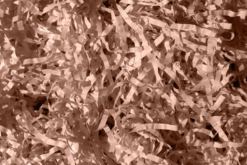 Paper Box Filler in mocha mousse color