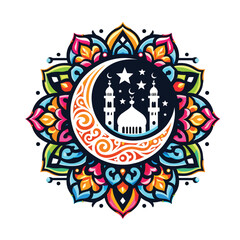 islamic icon logo design illustration