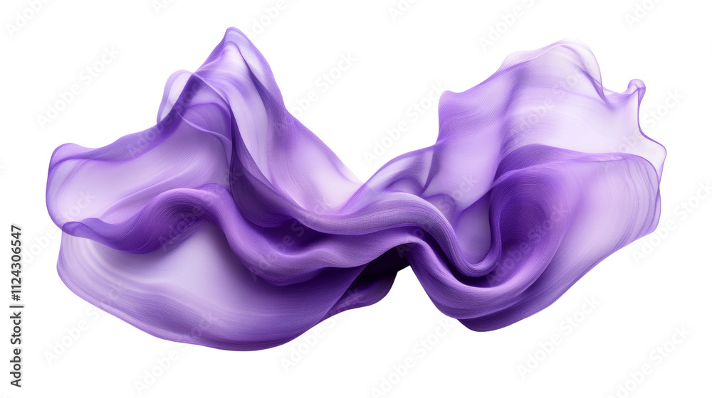 Poster abstract purple wave design isolated on transparent background