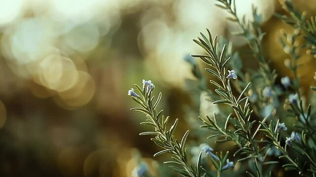 thyme blossoming season grass field
