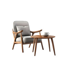 Fototapeta premium chair and table on transparent background 
