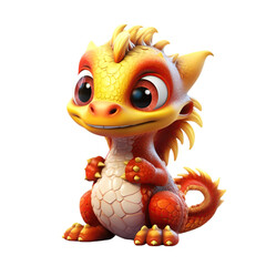 Fototapeta premium dragon on transparent background 