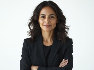 Fototapeta premium Confident Businesswoman with Direct Eye Contact