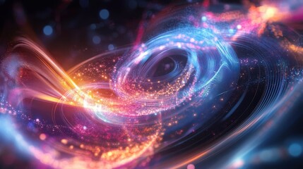 Obraz premium Cosmic Vortex: A Mesmerizing Journey Through the Celestial Realm