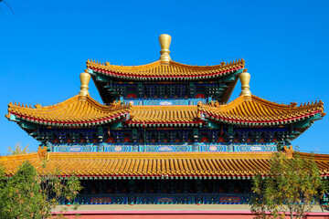 Obraz premium Chaoyin Temple, Binhai New Area, Tianjin, China