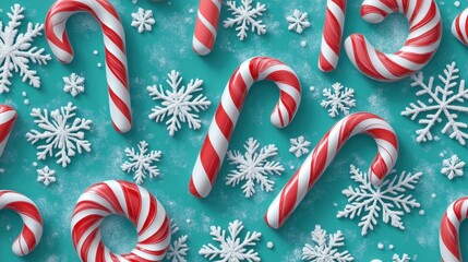 Red and white candy canes on background,Smashed candy cane for the Christmas concept,Christmas stick,Traditional xmas candy with red,green,white stripes,menu,banner holiday perfect designs card.