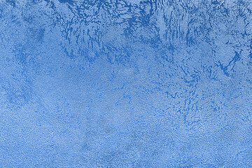 Texture of blue decorative plaster or concrete. Grunge background for design.