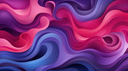 Fototapeta premium Abstract Fluid Multicolors Background with Purple and Vibrant Waves