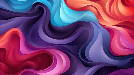 Fototapeta premium Abstract Fluid Multicolors Background with Purple and Vibrant Waves