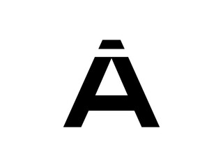 Modern A Logo Design Art