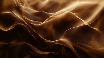 Obraz premium flowing smoke in shades of mocha and brown