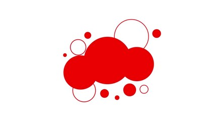 colorful speech bubble animated on black background. - Powered by Adobe