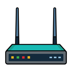 wi fi router on a white background