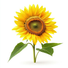 sunflower. sunflower on white background