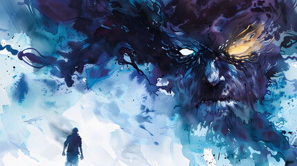 Antagonist Comic Watercolor