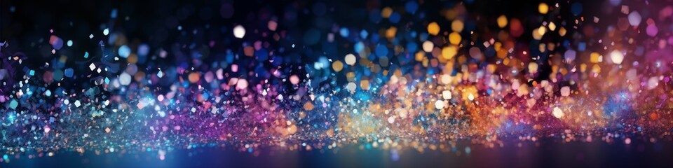 colourful sparkle web banner