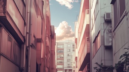 Pastel Utopia: Dreamy Urban Landscape