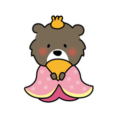 クマのお雛様のお姫様