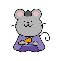 ネズミの雛人形の五人囃子（謡）