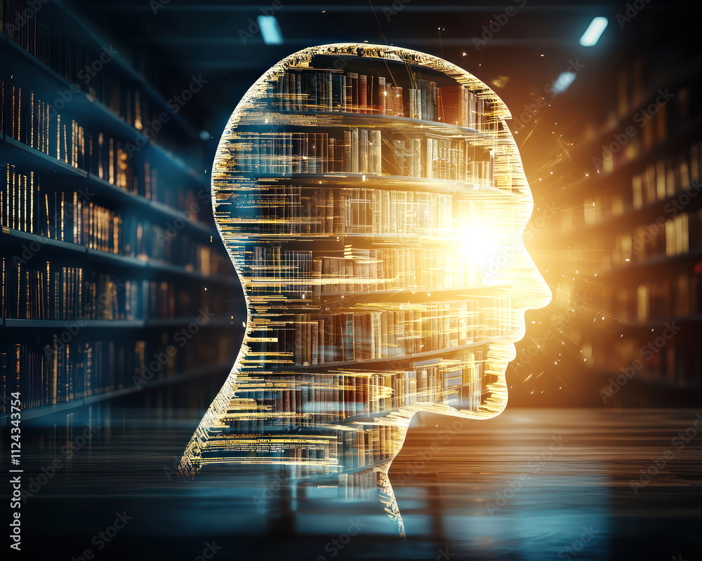 Poster Double Exposure Image of  Exploring the concept of knowledge integration in a digital library environment