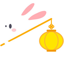 Cute Rabbit Mid Autumn Festival