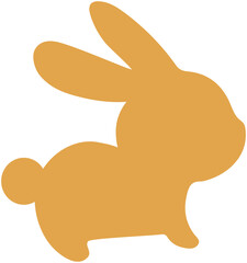 Mid-Autumn Festival Rabbit Silhouette Icon
