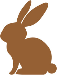 Mid-Autumn Festival Rabbit Silhouette Icon
