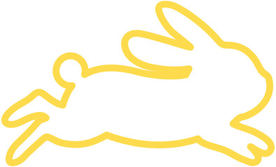 Mid Autumn Festival Rabbit outline