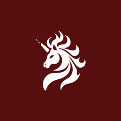 Fire unicorn logo