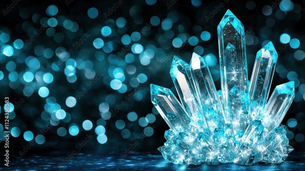 Aufkleber Crystal formation display nature photography sparkling environment close-up view