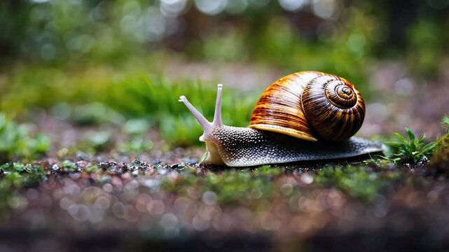 caracol animal funny snail garden slow wallk cartoon