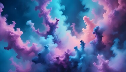 Clear Plain Shiny Warm Soft Vintage Bokeh Cloudy Wave Like Geometric Blue Background or Texture