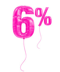 6 Percent Pink Balloon Discount 