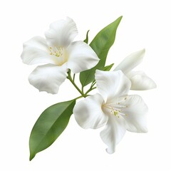 white orchid flower White Background Generative AI.