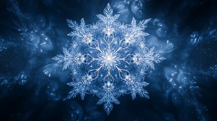 Close up picture of snow flakes