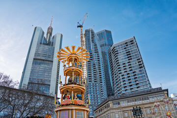  Christmas market on the Frankfurter Gutenberg, Roßmarkt, Frankfurt am Main, Hesse, Germany