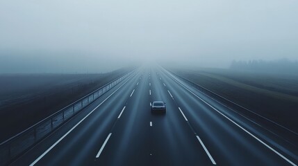 Misty Highway - Endless Journey Through the Fog