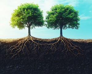 Intertwined Roots of Business Partnership A Flourishing from the Ground Up