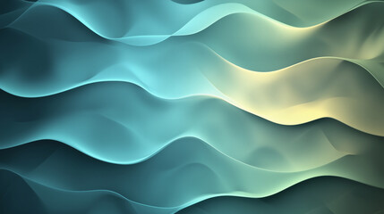 Fototapeta premium An abstract background of glowing interconnected nodes and dynamic pathways in shades of blue and green, symbolizing business growth and development, with ample copy space on the r