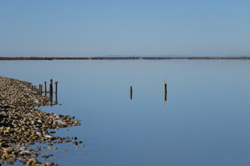 Arles oiseaux ciel mer bateaux